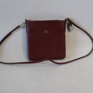 Womens Coach North South Swingpack E1505 52348 Red Leather Crossbody Handbag